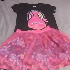 Girls shirt and skirt set